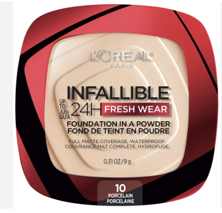 L'Oreal Paris Infallible 24H Fresh Wear Foundation In A Powder  - 10